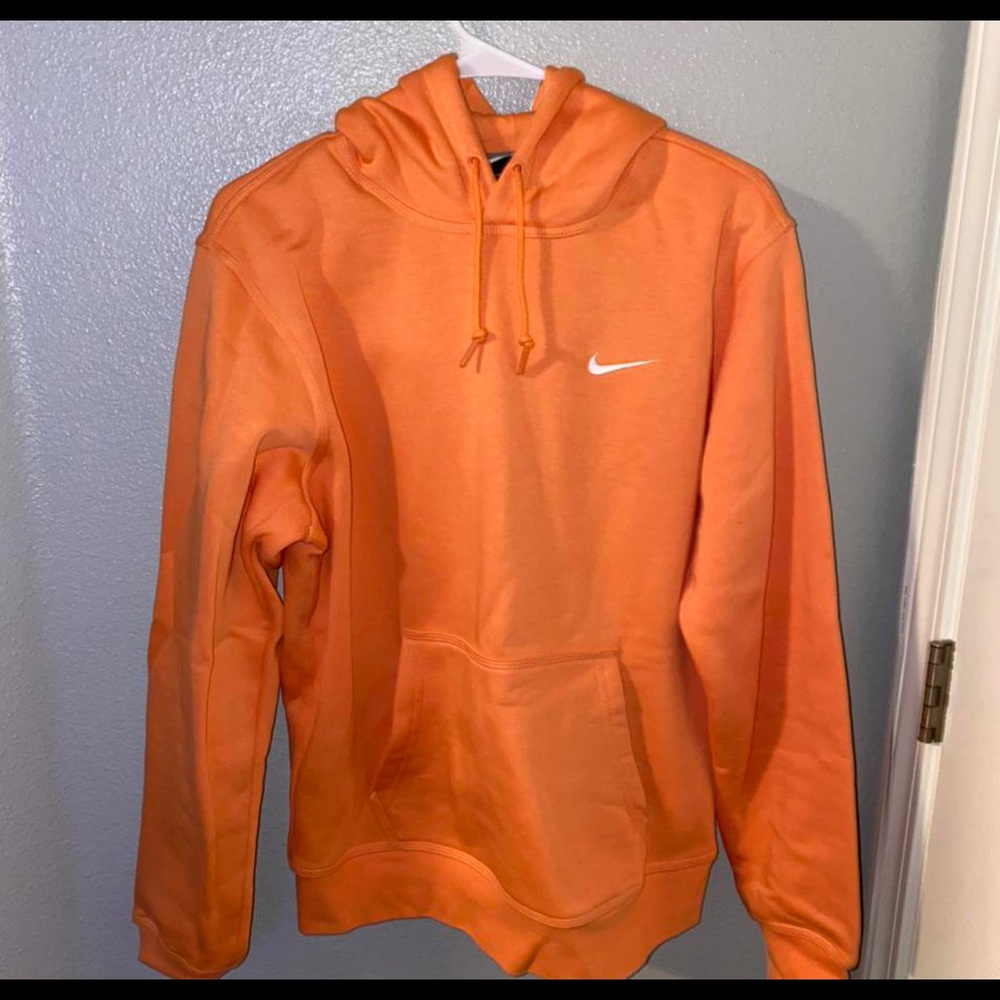 Nike orange mens pullover hoodie